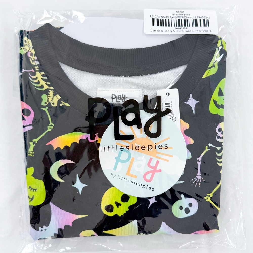 Little Sleepies Cool Ghouls Long Sleeve Bamboo Pajama Set 7 NWT NIB